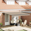Udtrækkelig markise Beige 400 × 300 cm Polyester