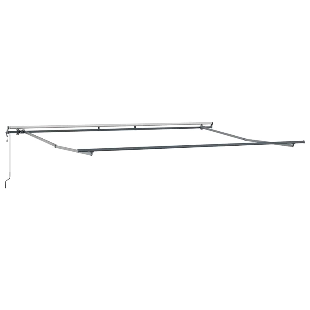 Udtrækkelig markise Hvid 400 × 300 cm Stof og aluminium
