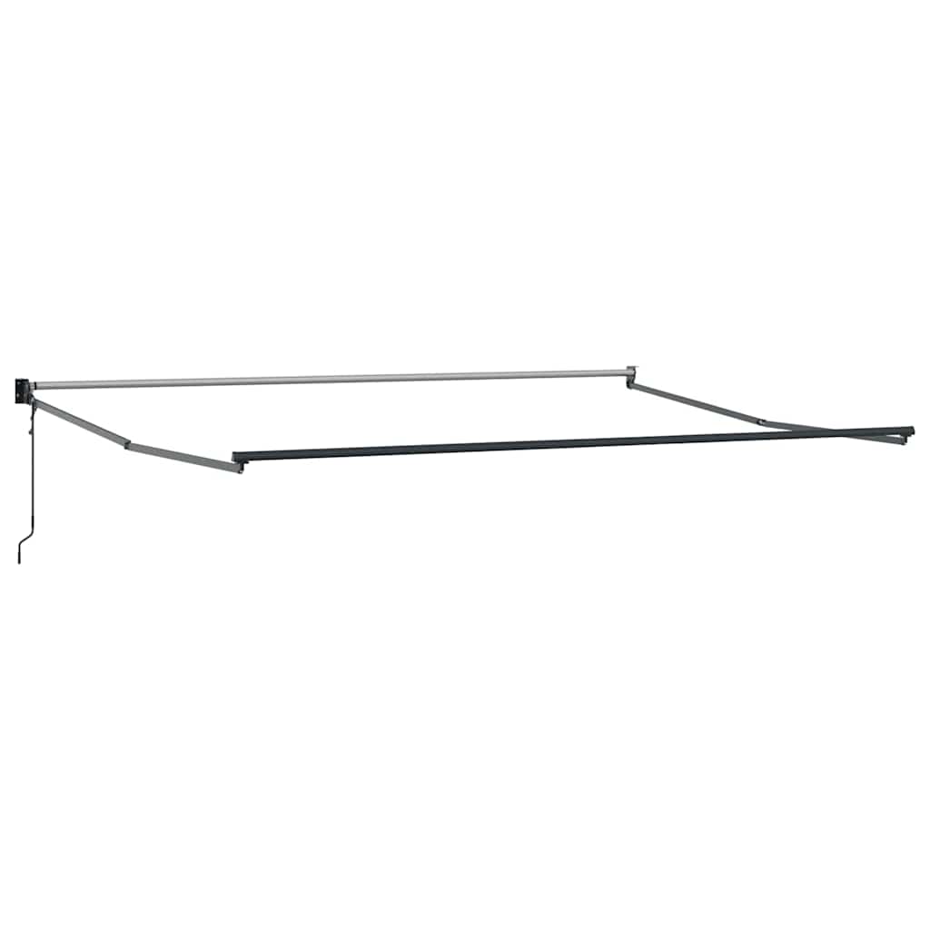 Udtrækkelig markise Hvid 400 × 300 cm Polyester og metal
