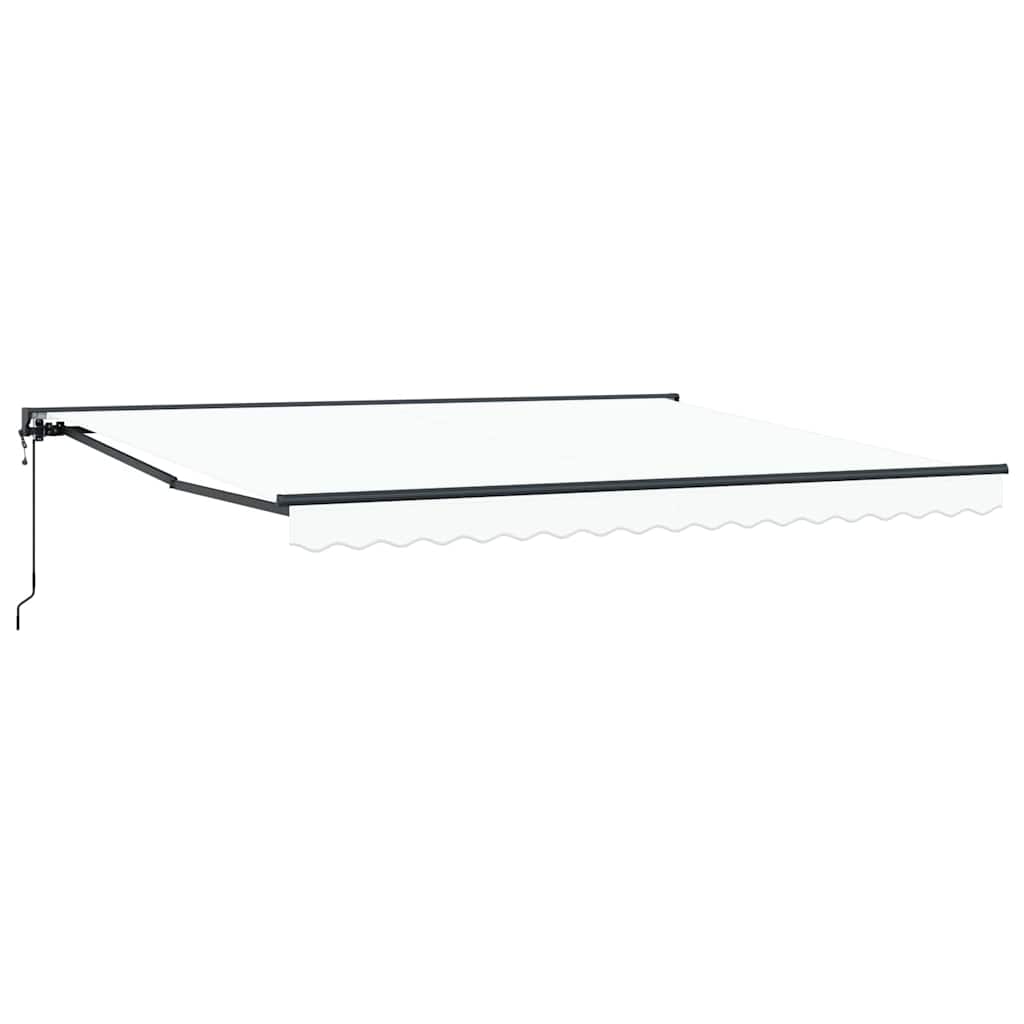 Markiseramme Hvid 400 × 300 cm Polyester med PU belægning