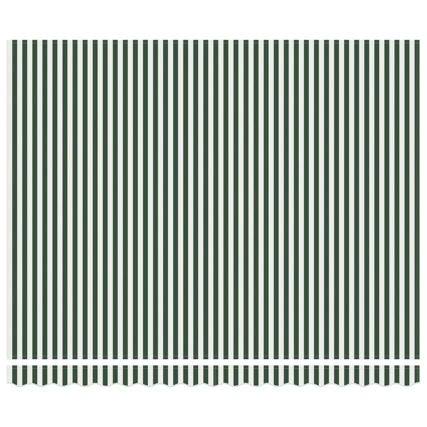 Udtrækkelig markise Grøn og Hvid 400 × 300 cm