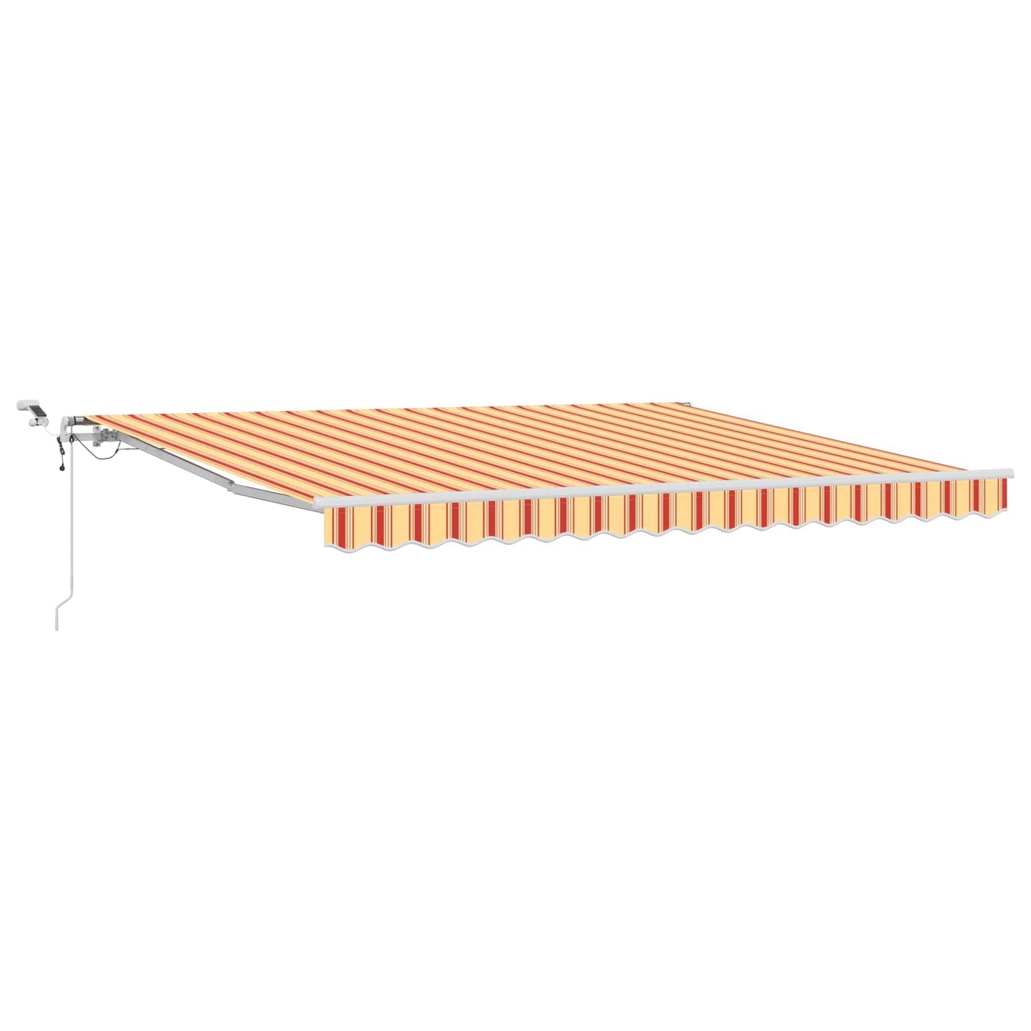 Udtrækkelig markise Gul og orange 400 × 350 cm Polyester