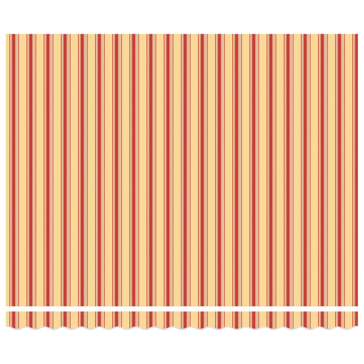 Udtrækkelig markise Gul og orange 400 × 350 cm Polyester