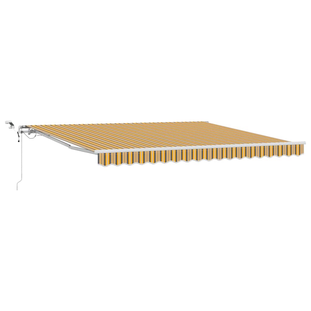 Udtrækkelig markise Flerfarvet 400 × 350 cm Polyester