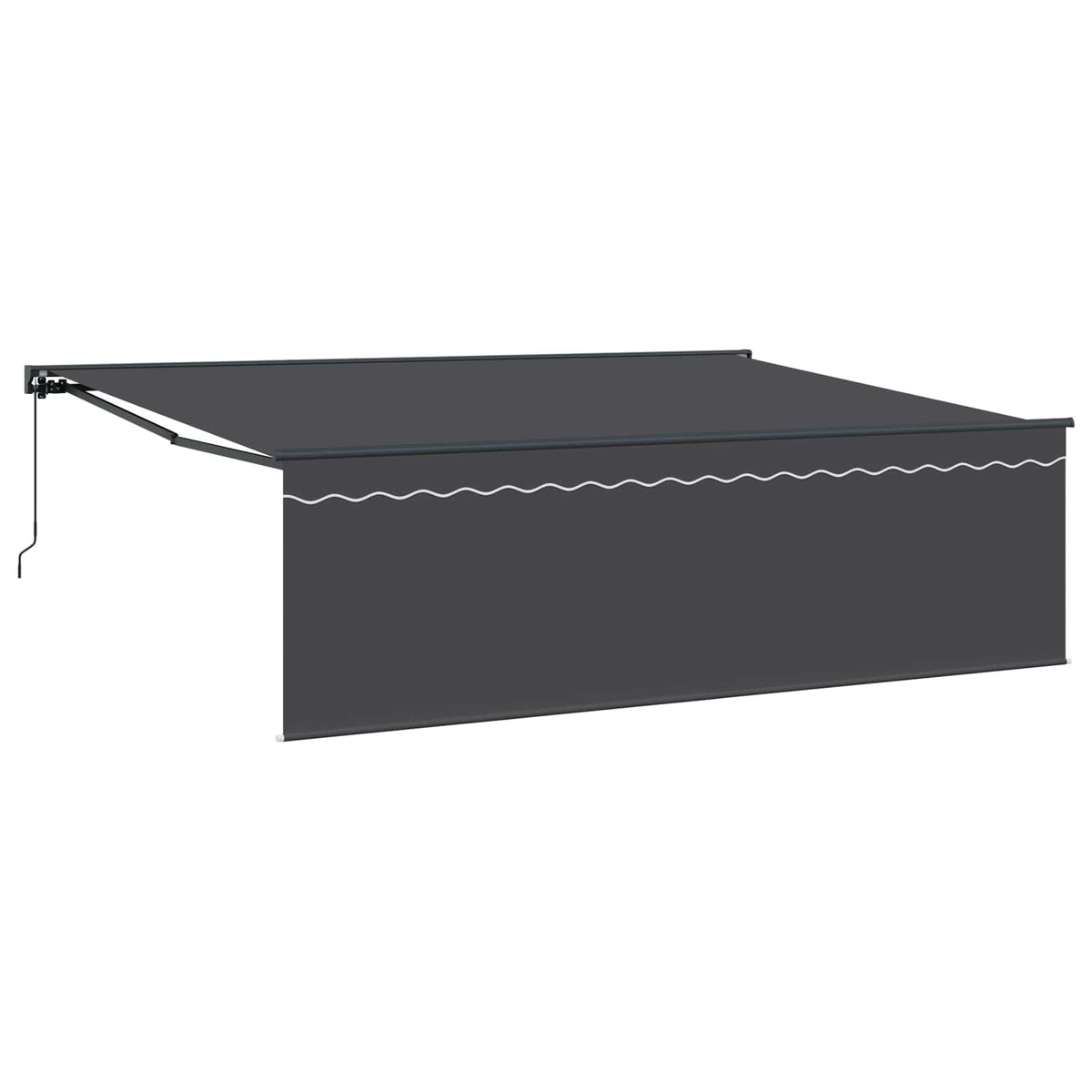 Udtrækkelig markise Antracit 450 × 300 cm