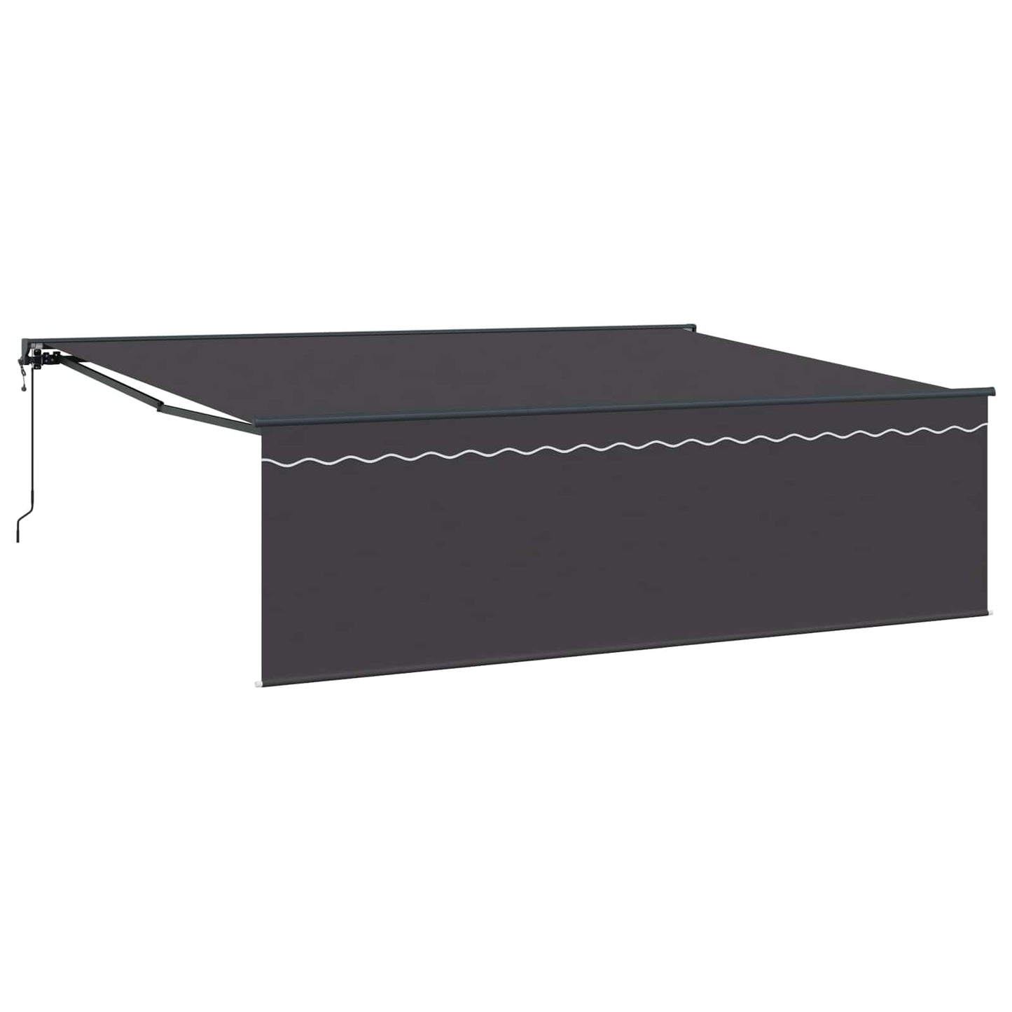 Udtrækkelig markise Antracit 450 × 350 cm