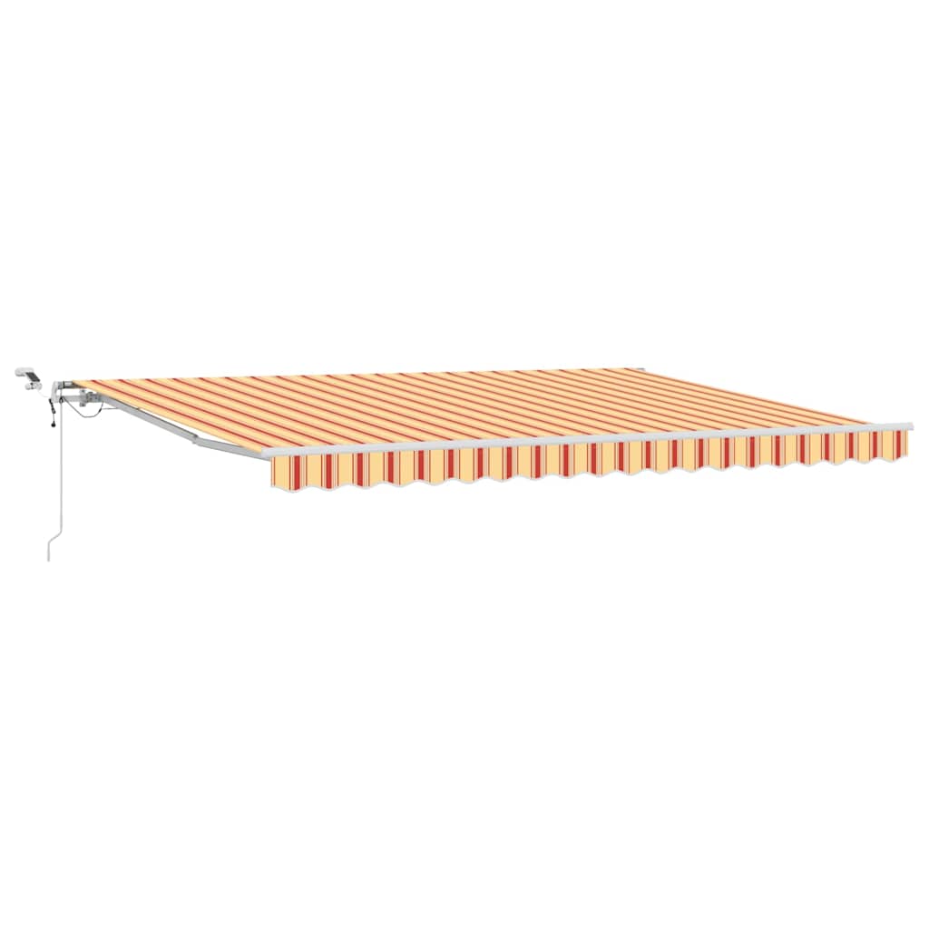 Udtrækkelig markise Gul og orange 450 × 300 cm Polyester