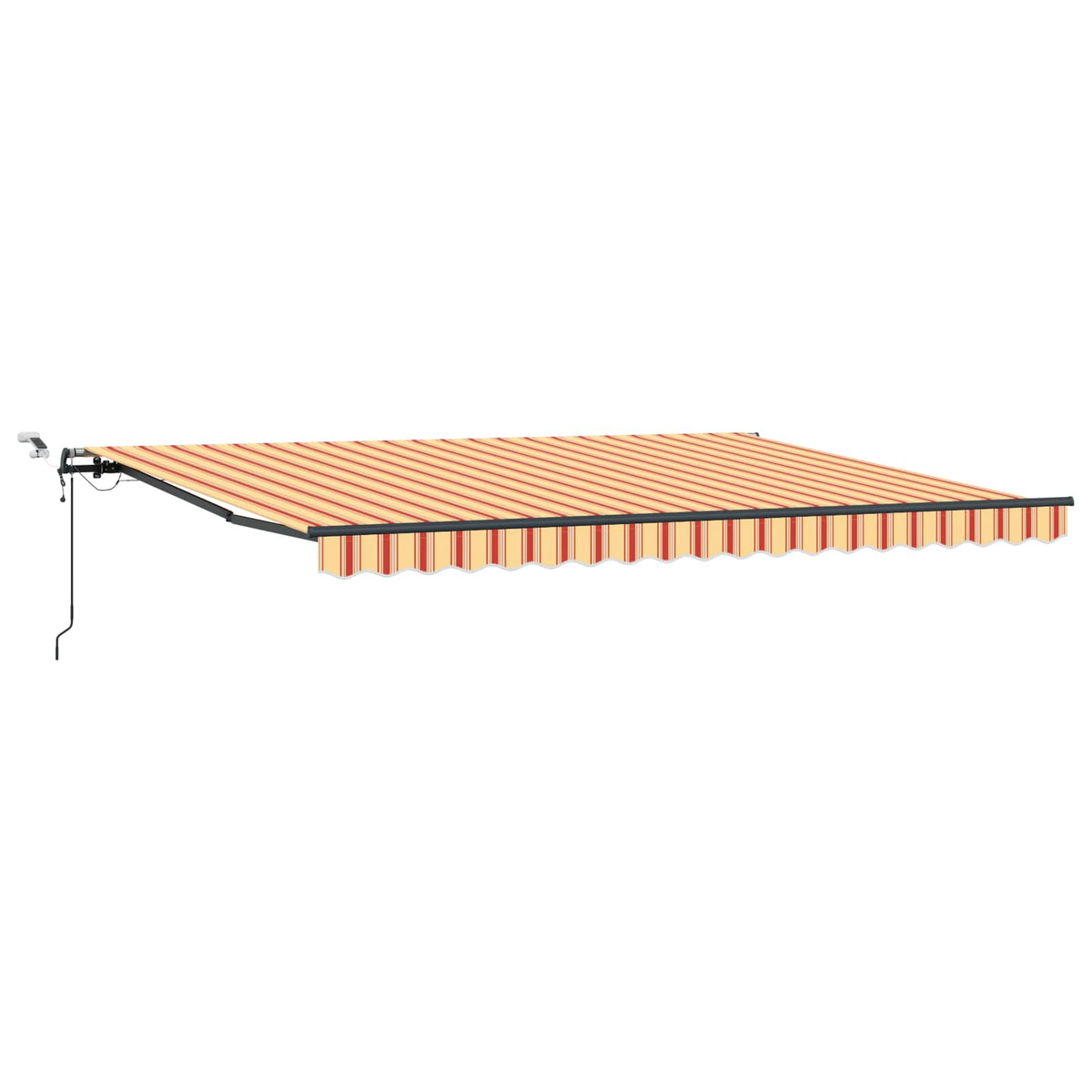 Udtrækkelig markise Gul og orange 450 × 300 cm Polyester