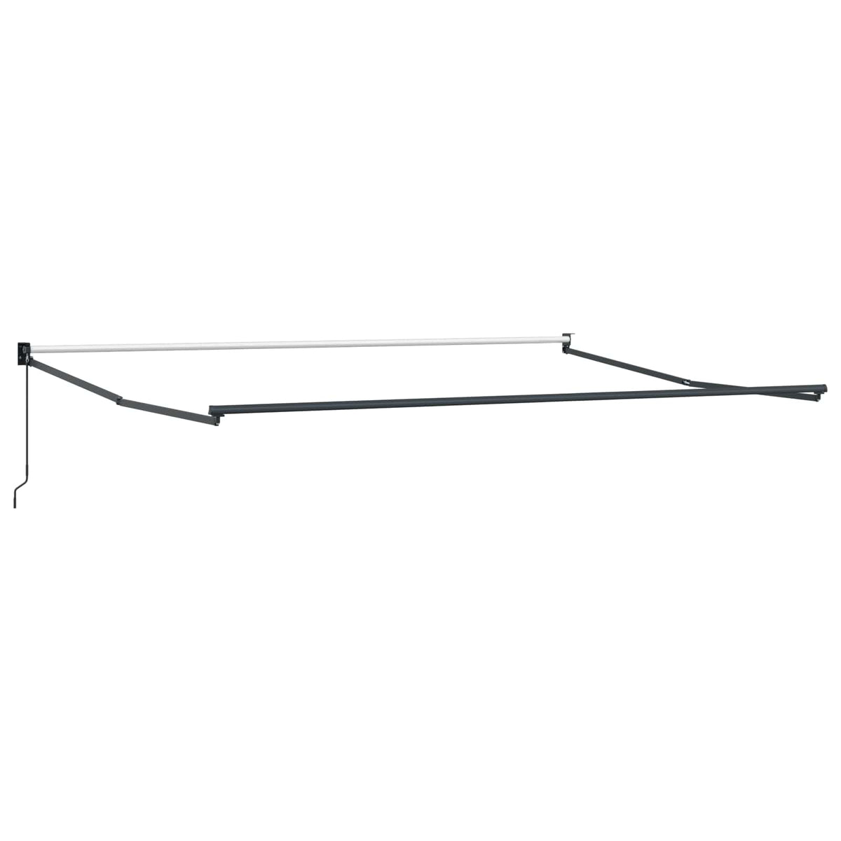 Udtrækkelig markise Rød og Hvid 450 x 300 x 165 cm