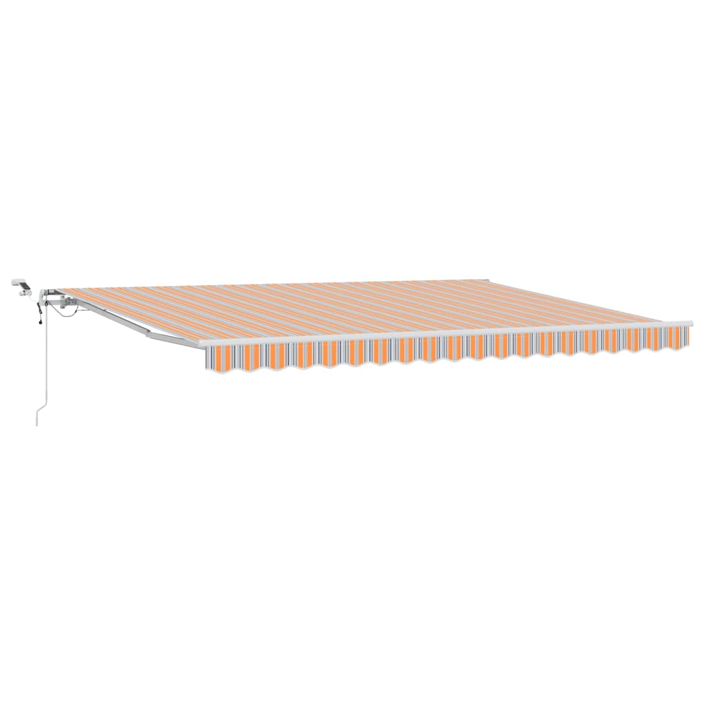 Udtrækkelig markise Flerfarvet 450 × 300 cm Polyester