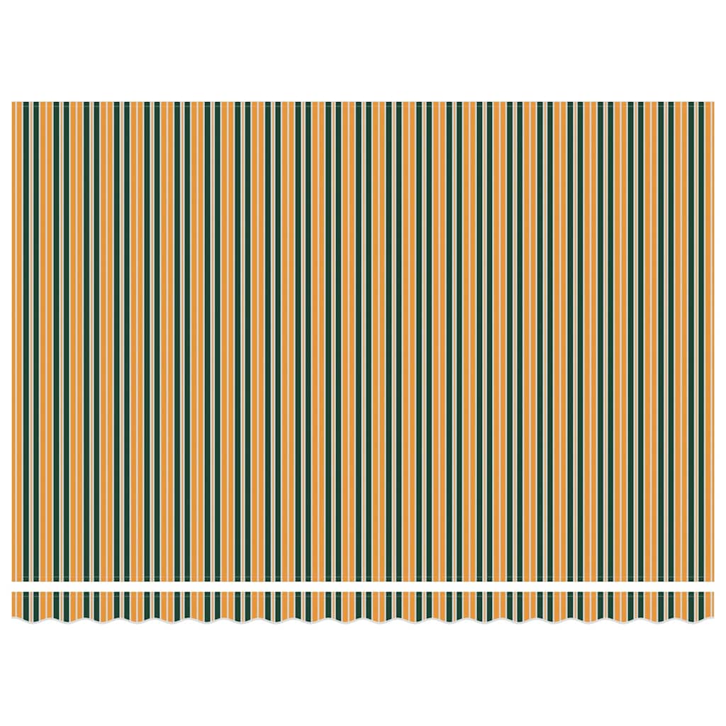 Udtrækkelig markise Grøn og Gul 450 × 300 cm Polyester