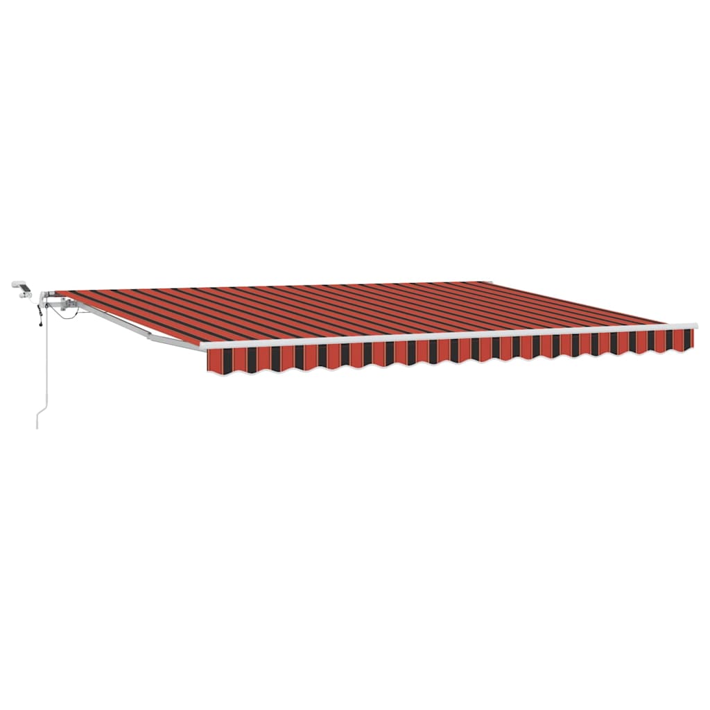 Udtrækkelig markise Orange og Brun 450 × 350 cm Polyester