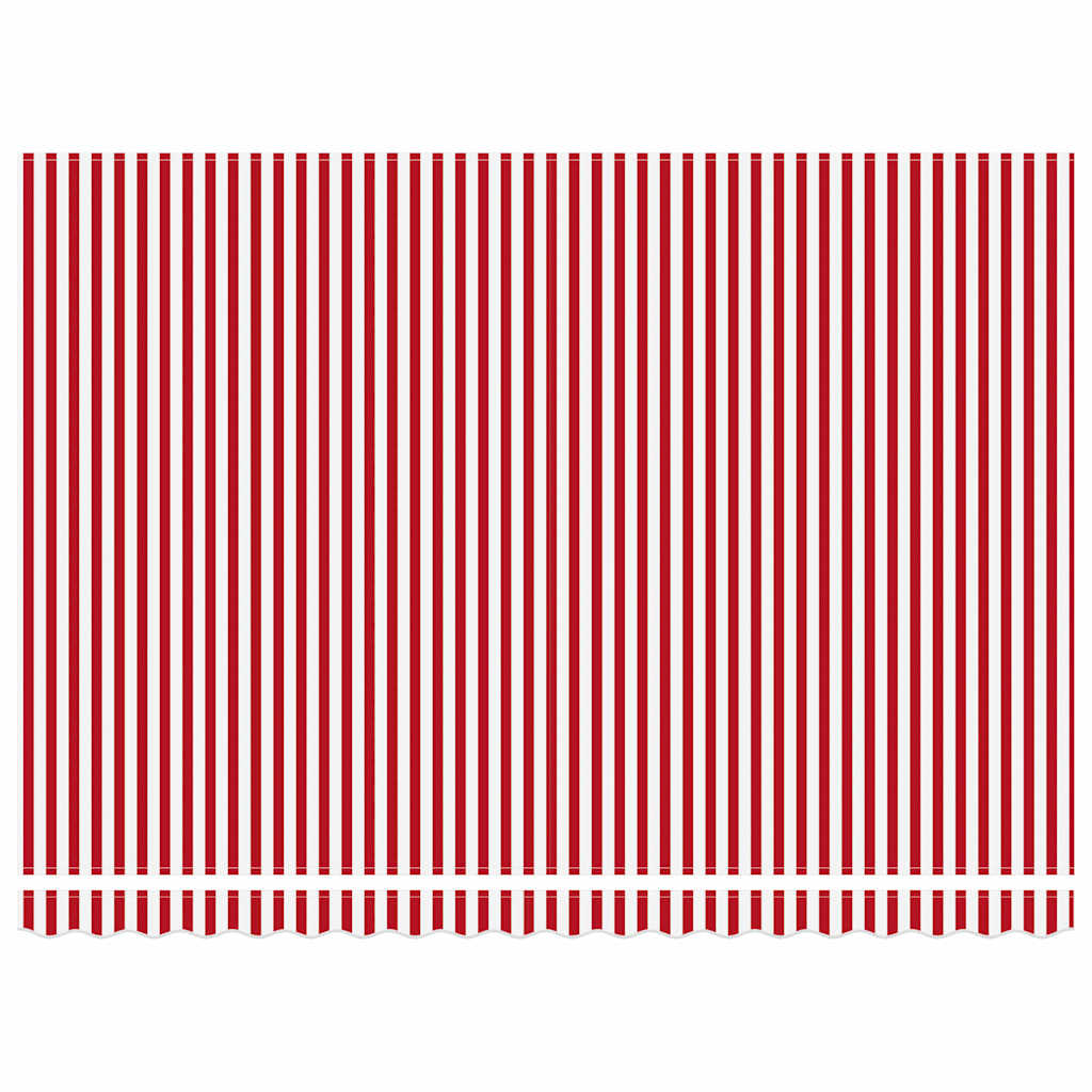 Udtrækkelig markise Rød og Hvid 450 x 350 x 165 cm