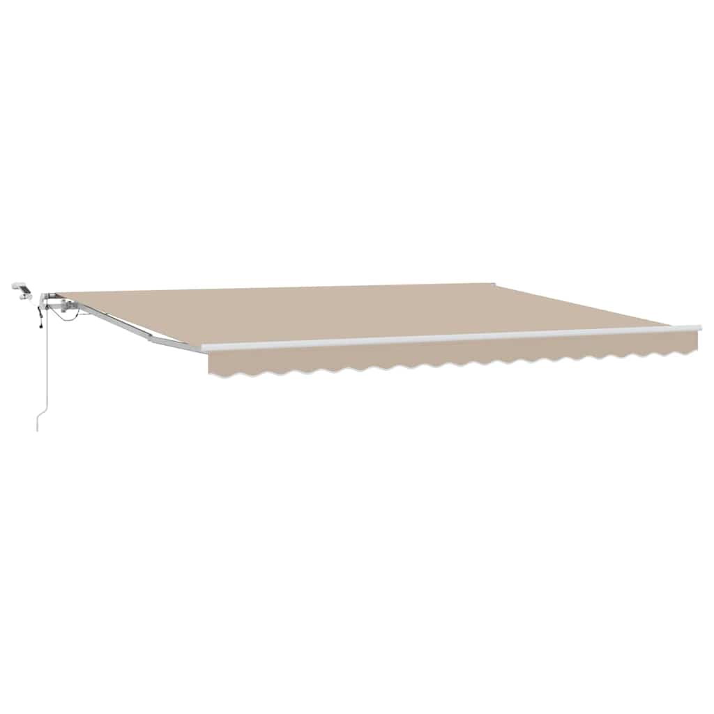 Udtrækkelig markise Beige 450 × 350 cm Polyester