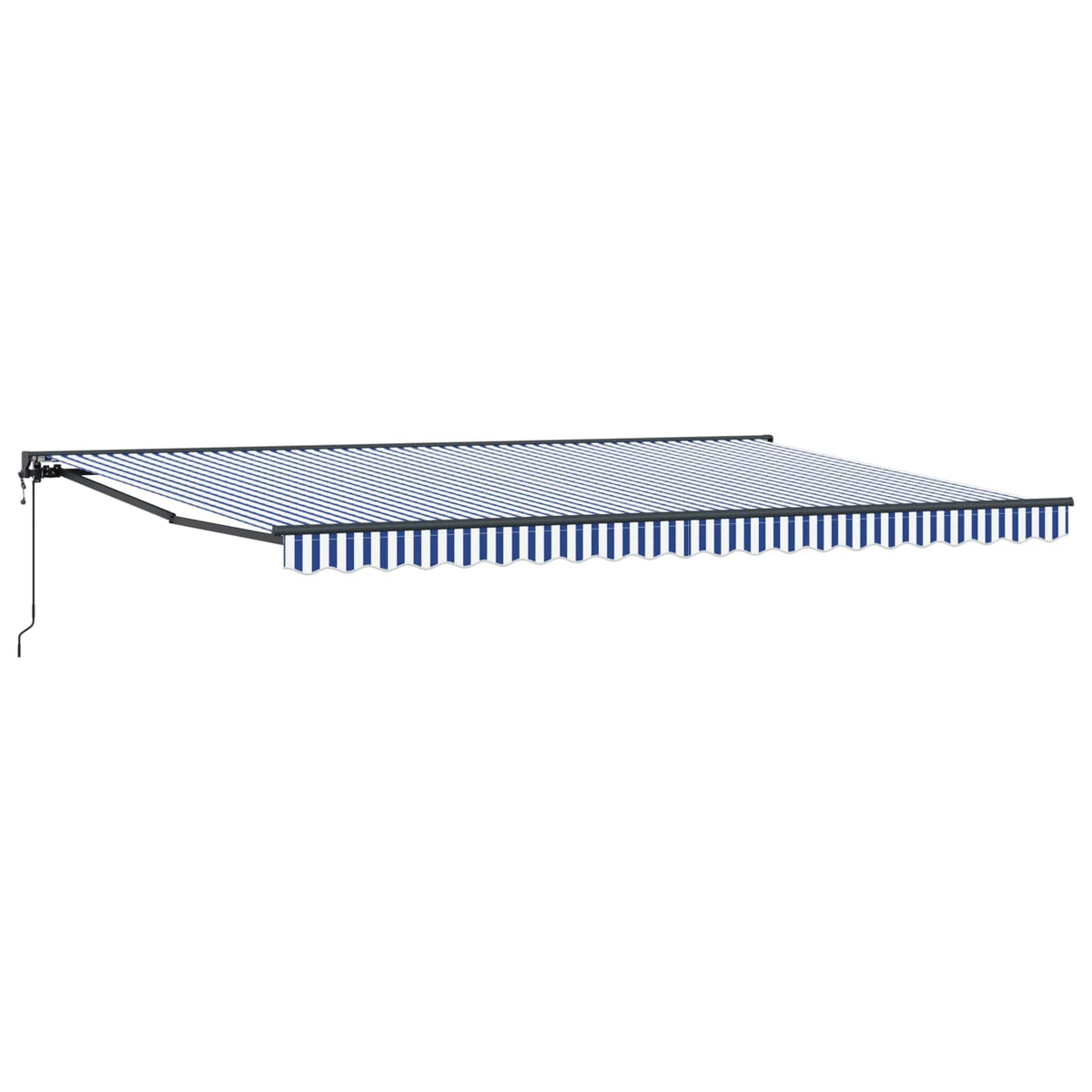 Markiseramme Blå og Hvid 500 × 300 cm