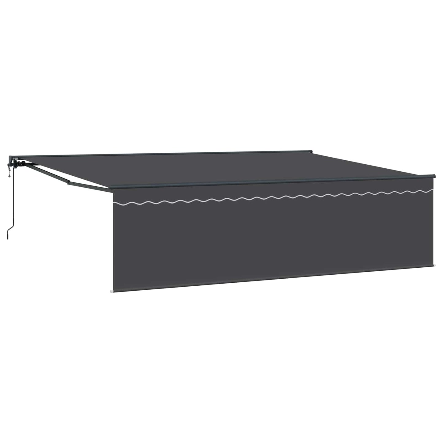 Udtrækkelig markise Antracit 500 × 300 cm