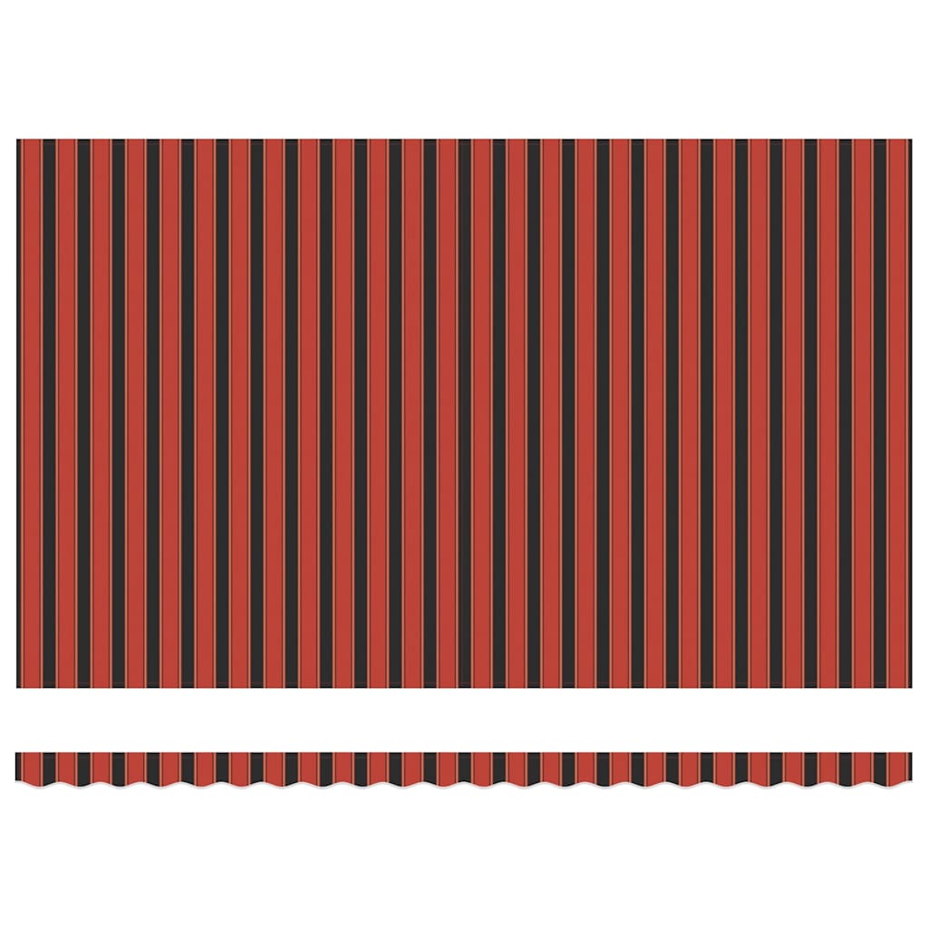 Udtrækkelig markise Orange og Brun 500 × 300 cm Polyester