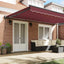 Markiseramme Bordeaux 500 × 300 cm Polyester med PU belægning