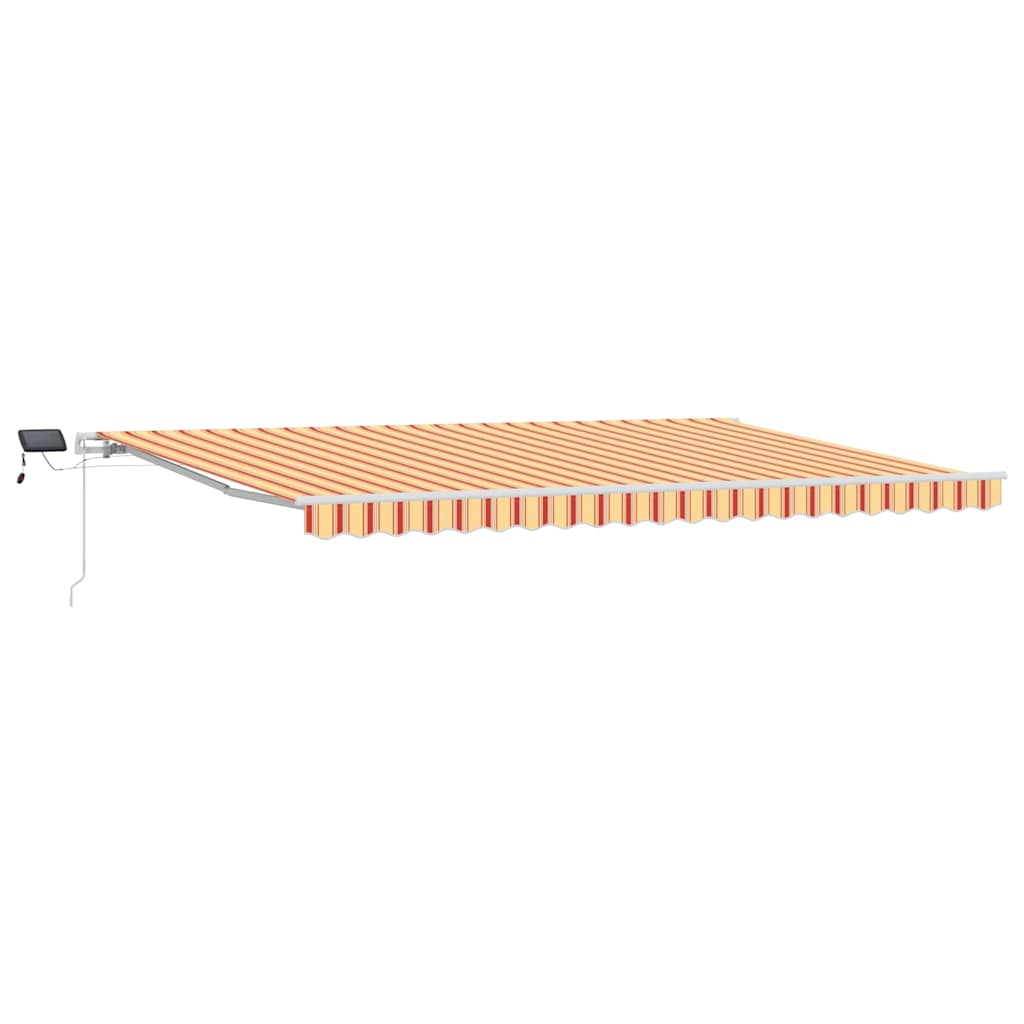 Udtrækkelig markise Gul og orange 500 × 300 cm