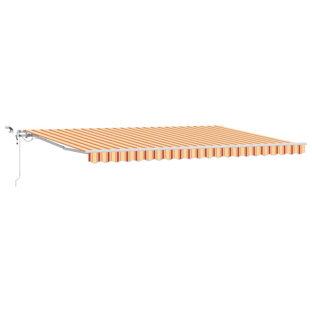 Udtrækkelig markise Gul og orange 500 × 300 cm Polyester