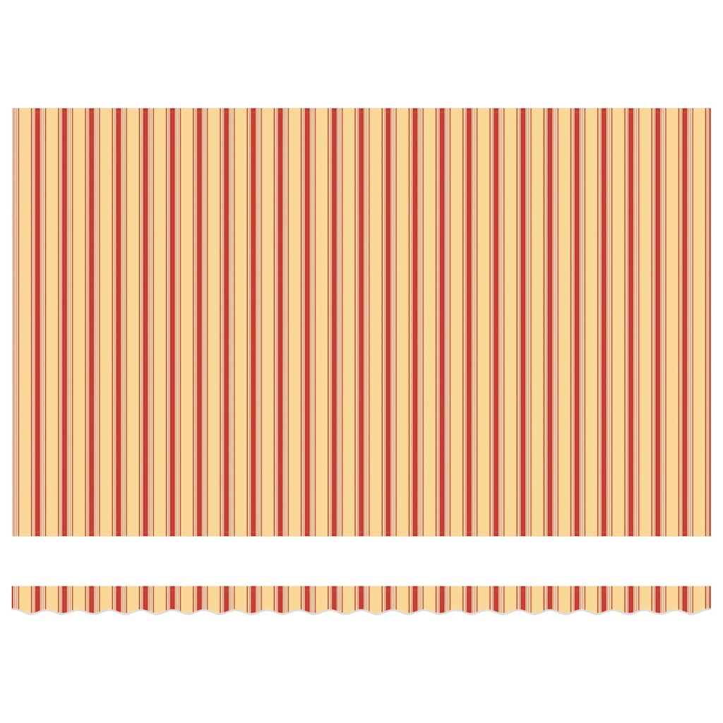 Udtrækkelig markise Gul og orange 500 × 300 cm Polyester