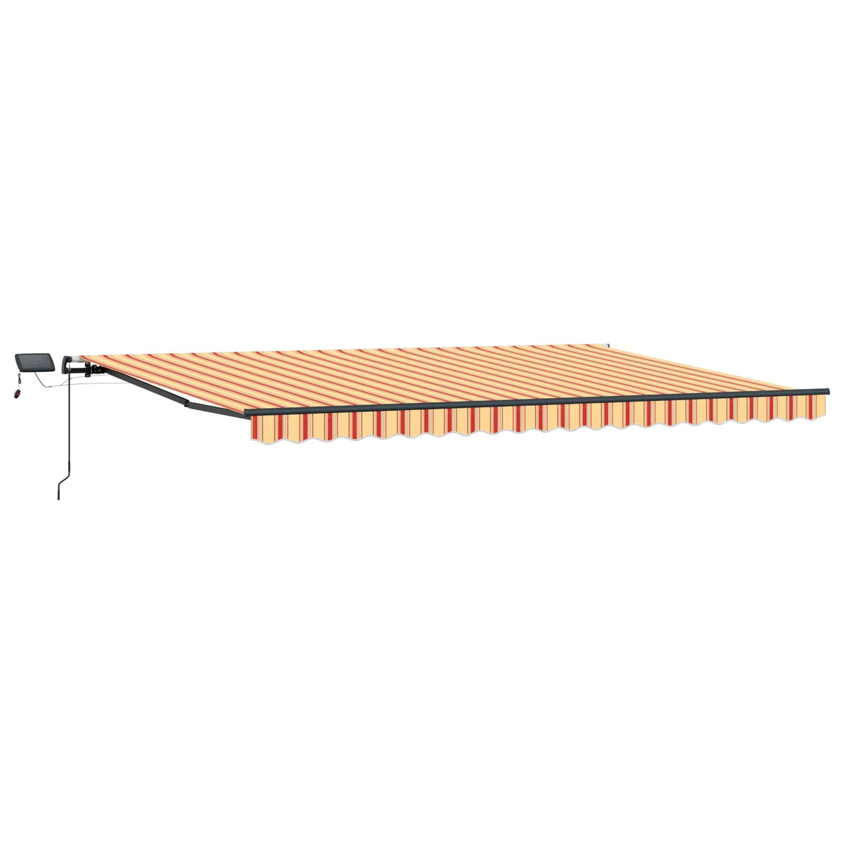 Udtrækkelig markise Gul og orange 500 × 300 cm