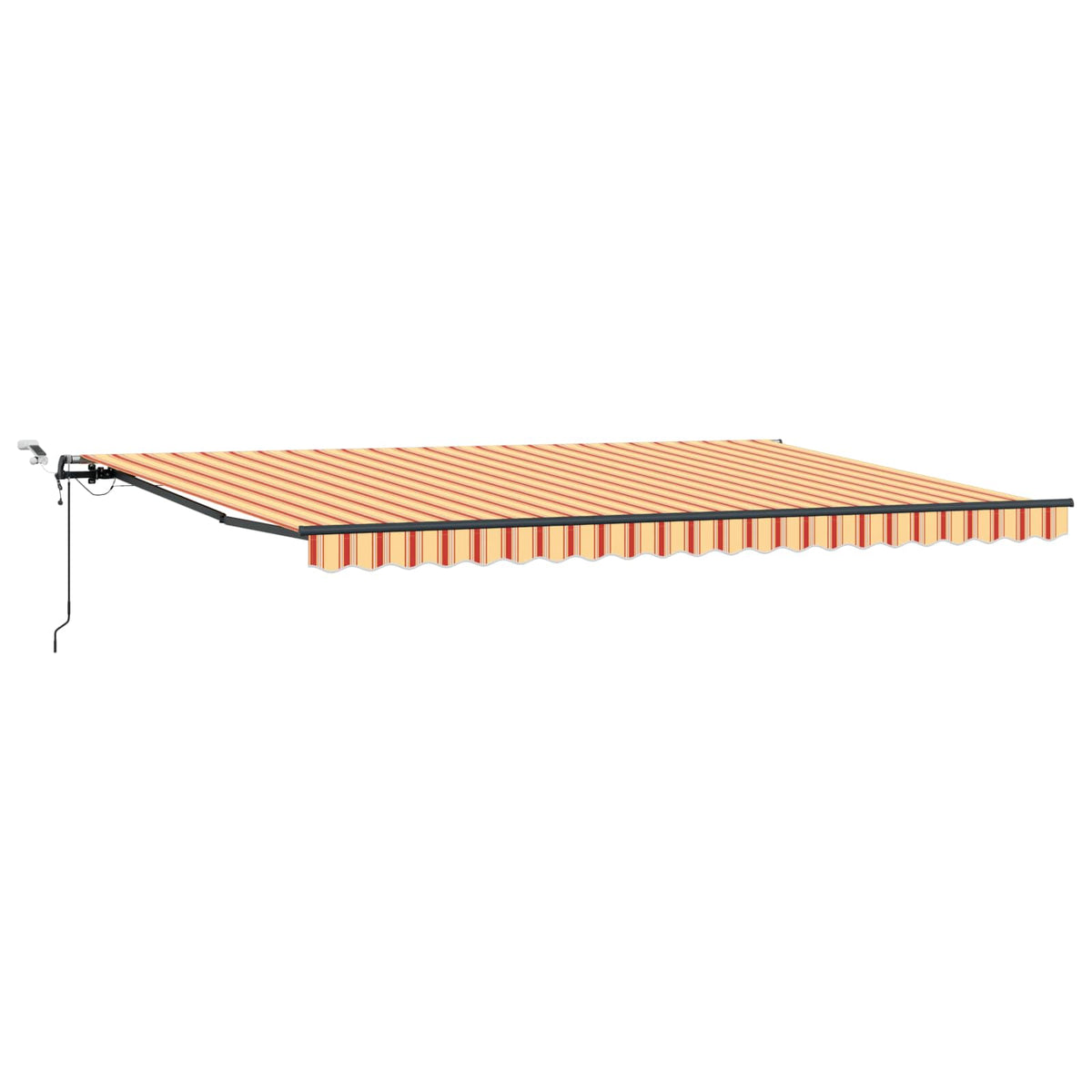 Udtrækkelig markise Gul og orange 500 × 300 cm Polyester