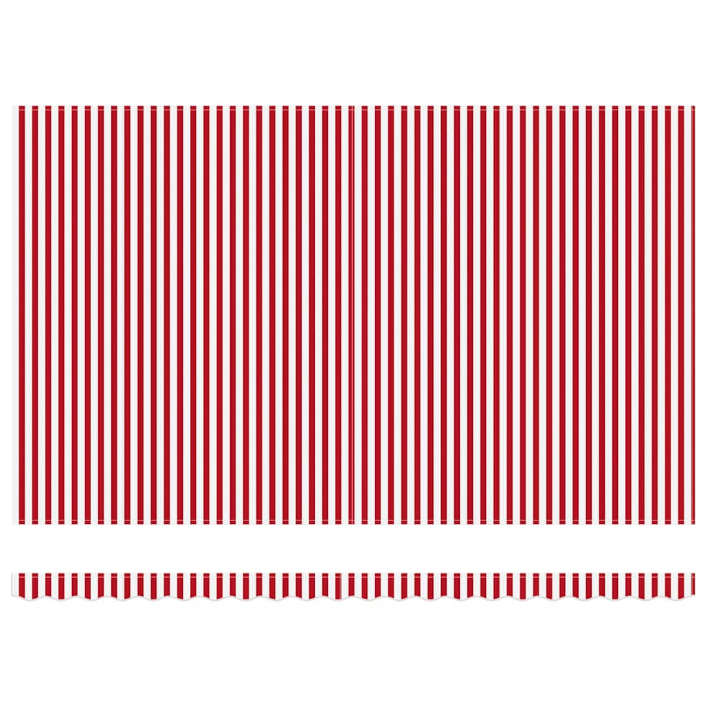 Udtrækkelig markise Rød og Hvid 500 x 300 x 165 cm