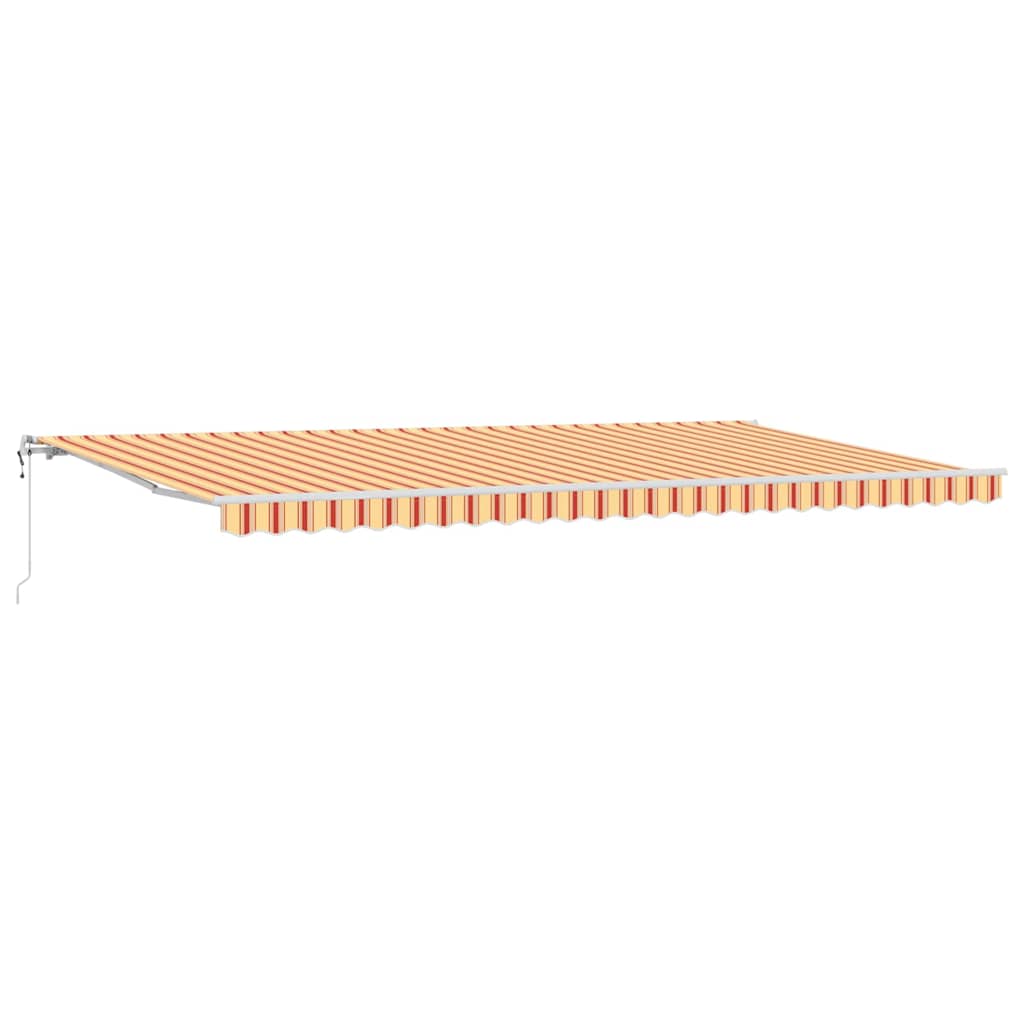 Udtrækkelig markise Gul og orange 600 × 300 cm