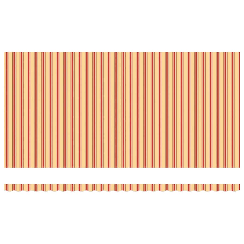Udtrækkelig markise Gul og orange 600 × 300 cm Polyester