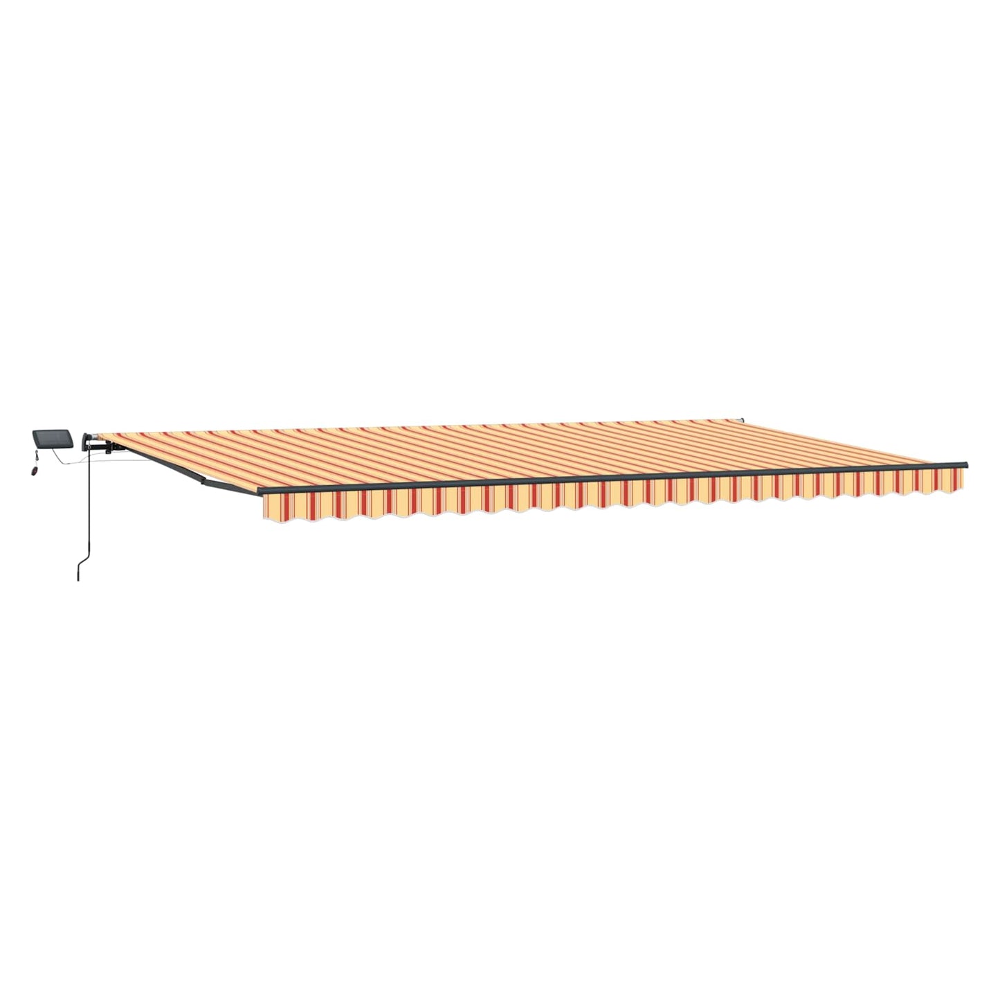 Udtrækkelig markise Gul og orange 600 × 300 cm