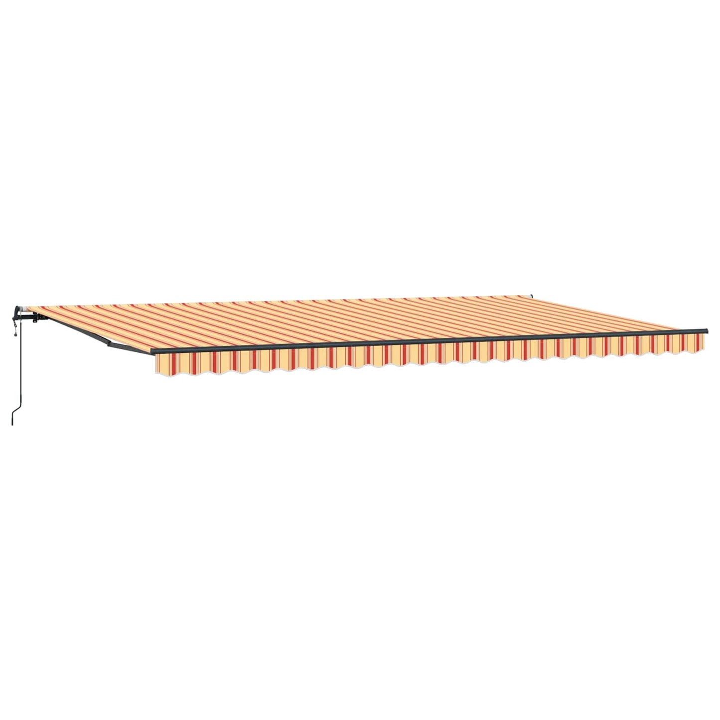 Udtrækkelig markise Gul og orange 600 × 300 cm