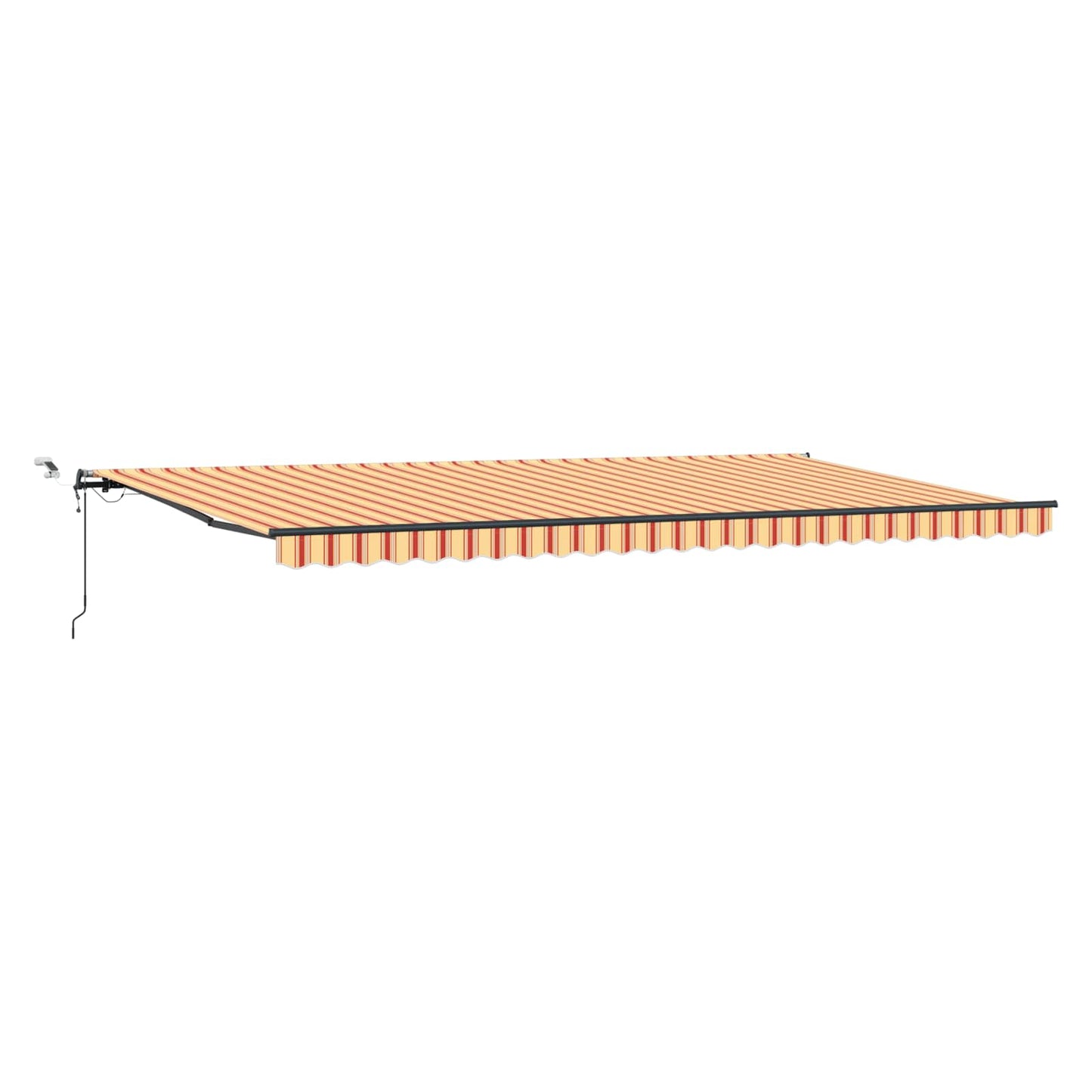 Udtrækkelig markise Gul og orange 600 × 300 cm Polyester