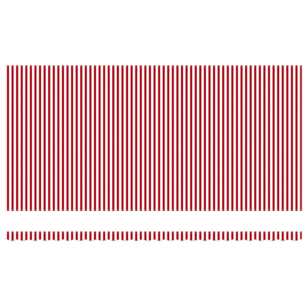 Udtrækkelig markise Rød og Hvid 600 × 300 cm Polyester