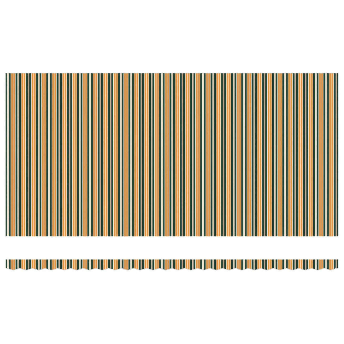 Udtrækkelig markise Grøn og gul 600 × 300 cm Stof og aluminium