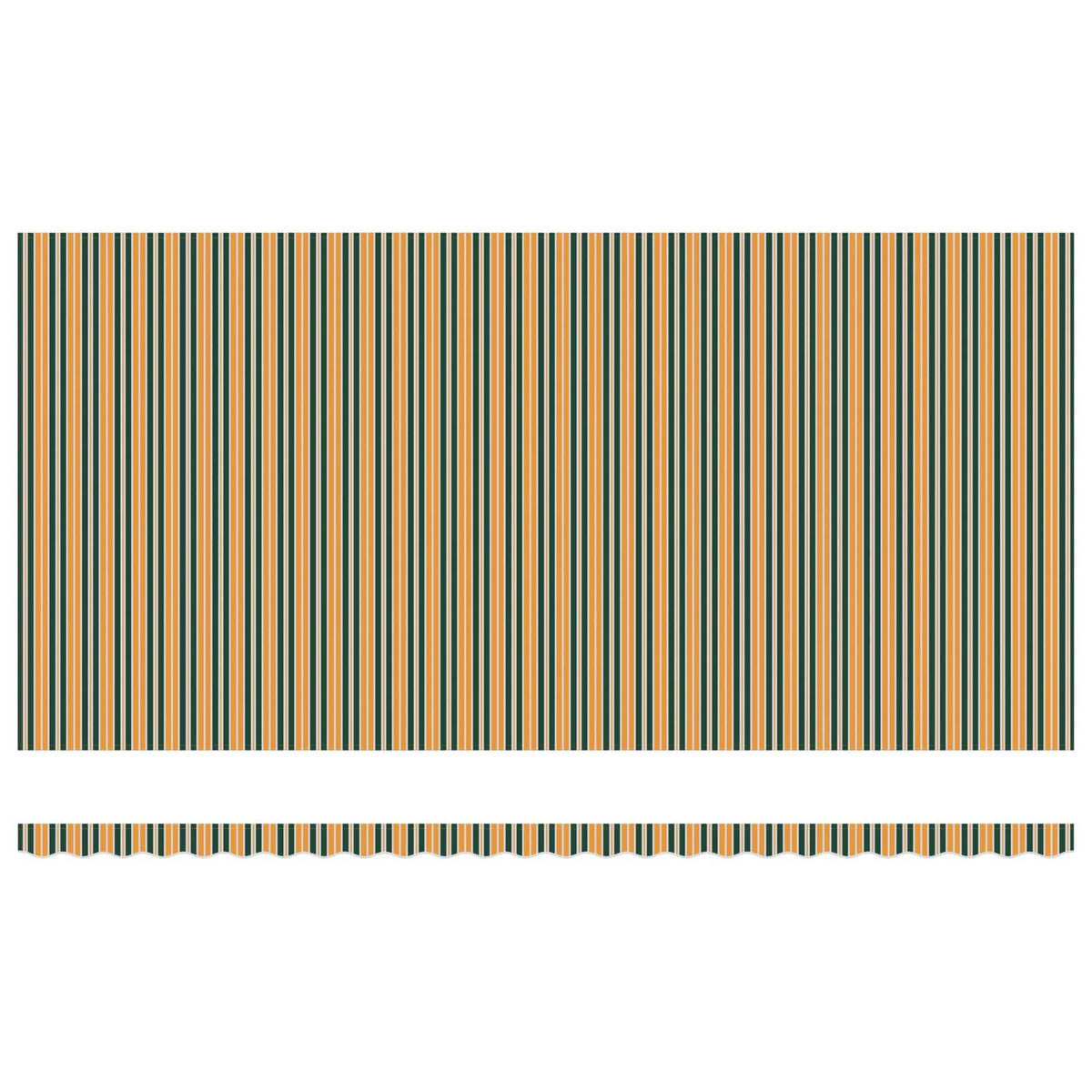 Udtrækkelig markise Grøn og gul 600 × 300 cm Polyester