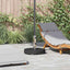 Parasolfod Sort Ø 45 x 37,5 cm Granit
