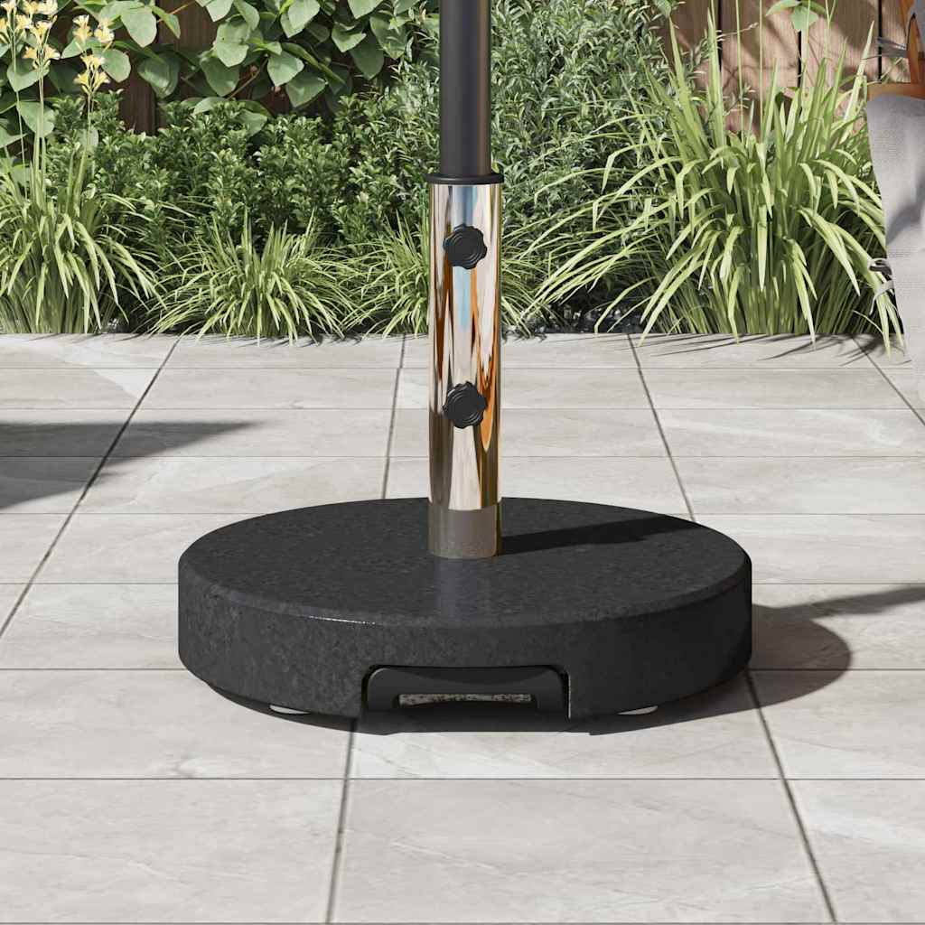 Parasolfod Sort Ø 45 x 37,5 cm Granit