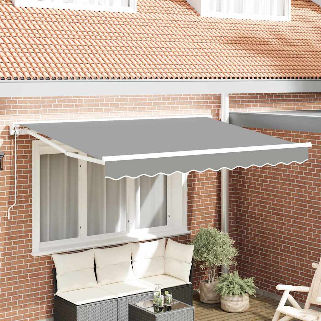 Markiseramme Indstillelig Hvid 3,5 x 2 m Stål