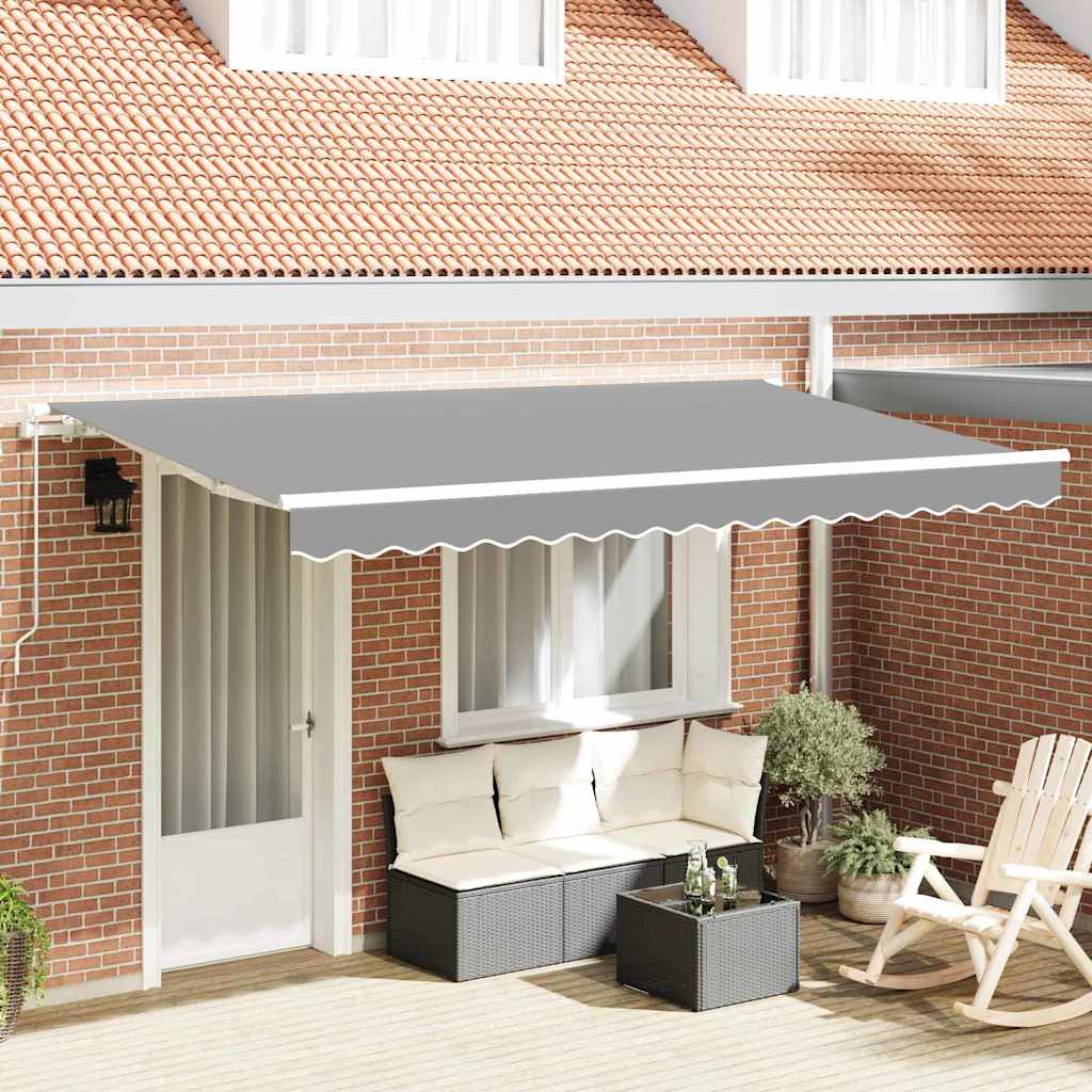 Markiseramme Hvid 4 x 2 m Metal