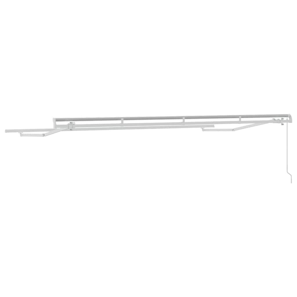 Markiseramme Hvid 4 x 2 m Metal