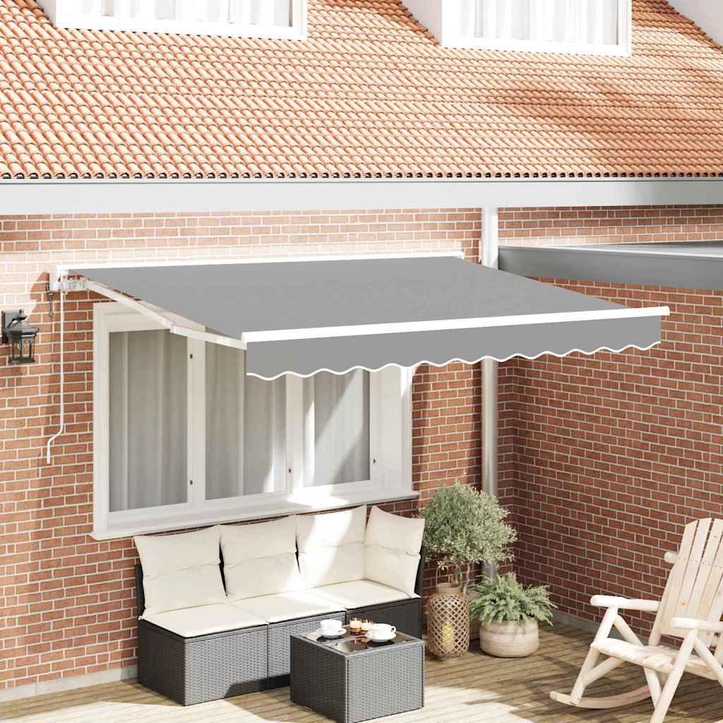Markiseramme Hvid 3,5 x 2 m Metal