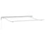 Markiseramme Hvid 3,5 x 2 m Metal