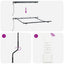 Markiseramme Antracit 2,5 x 2 m Metal