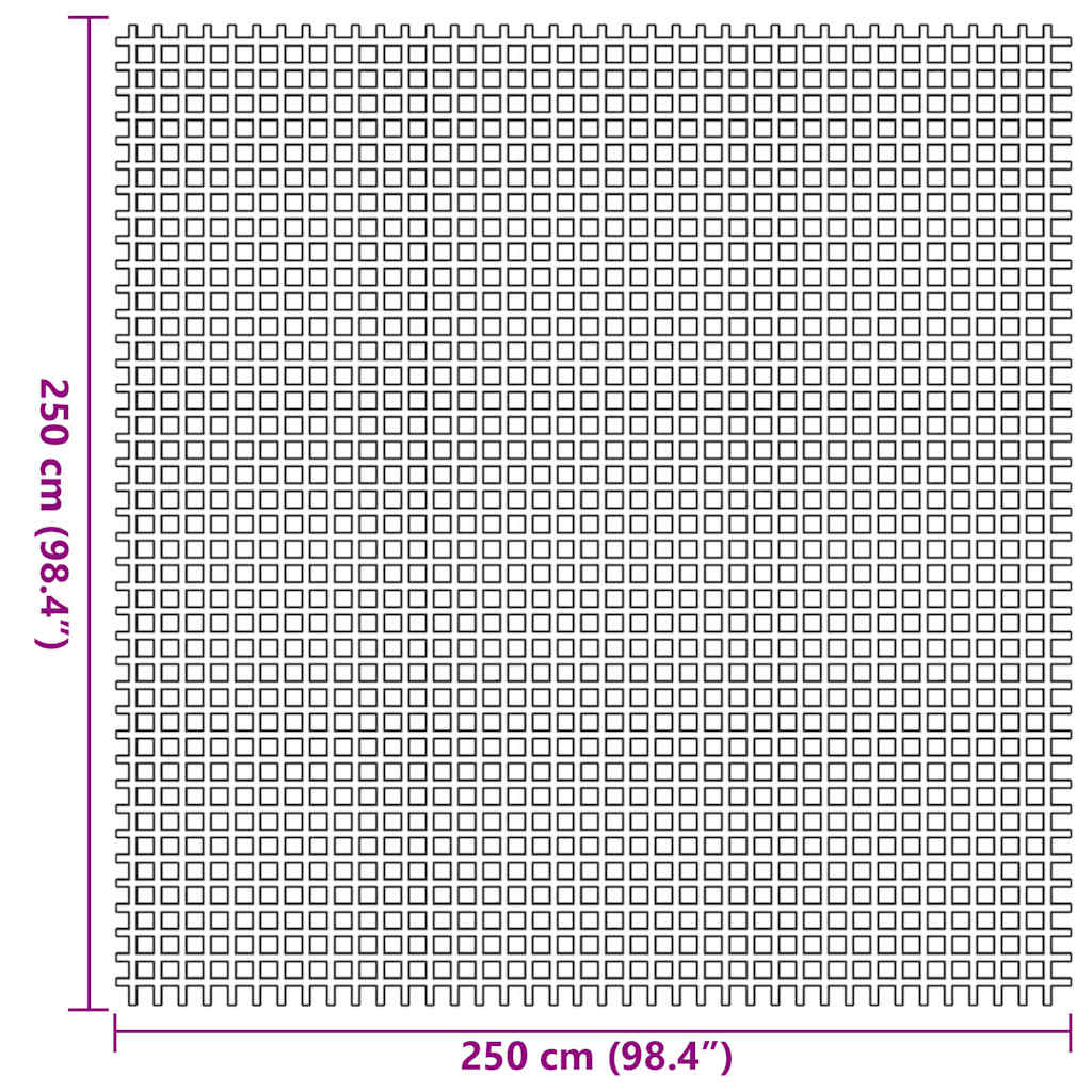 Telt tæppe Antracit 250 x 250 cm Polyester