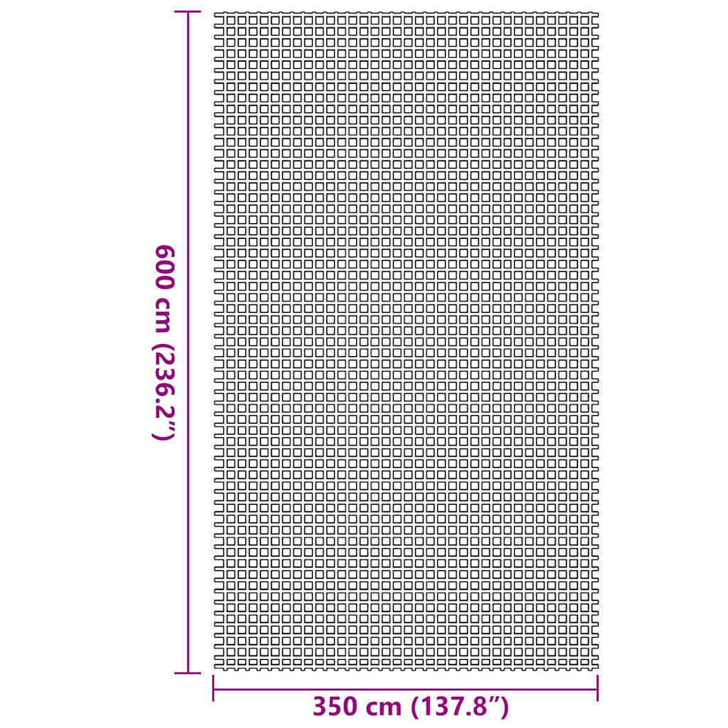 Telt tæppe Blå 600 × 350 cm Polyester