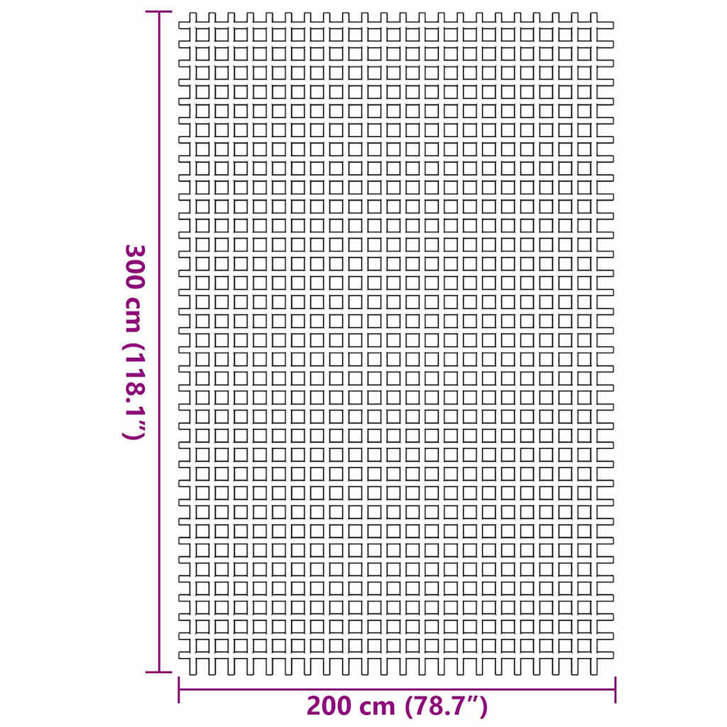 Telt tæppe Grøn 300 x 200 cm Polyester