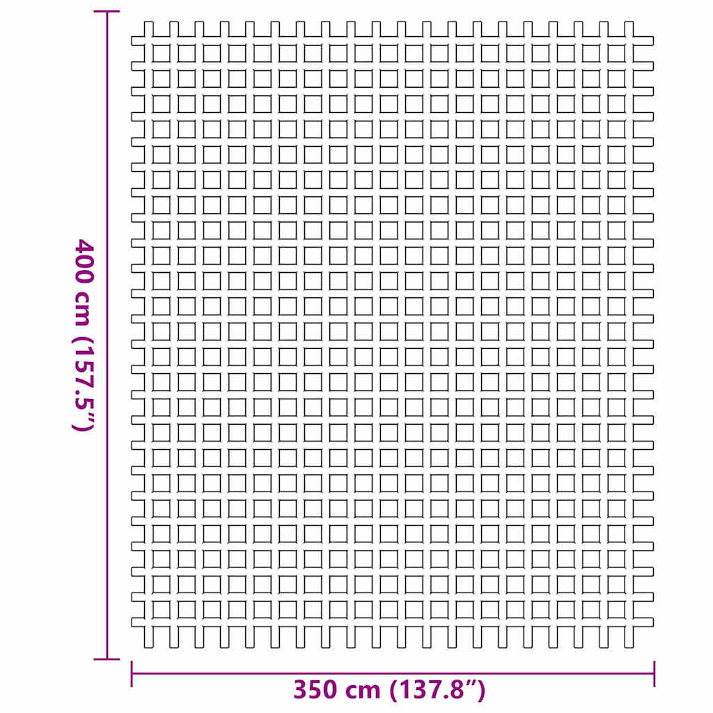 Telt tæppe Grøn 400 × 350 cm Polyester
