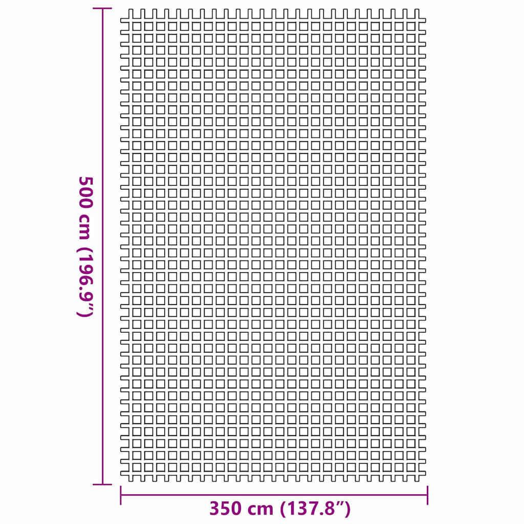 Telt tæppe Grøn 500 × 350 cm Polyester