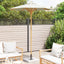 Havesol Ø 180 x 230 cm Bambus Rund Cremehvid